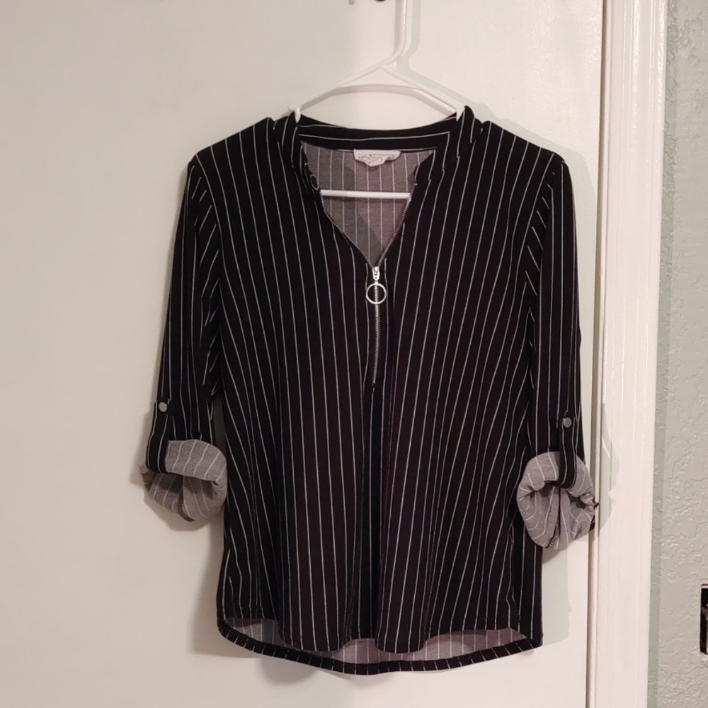 B&W striped blouse